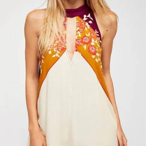 Free People Beat of my Heart Mock Neck Tunic Tank - Picture 1 of 12